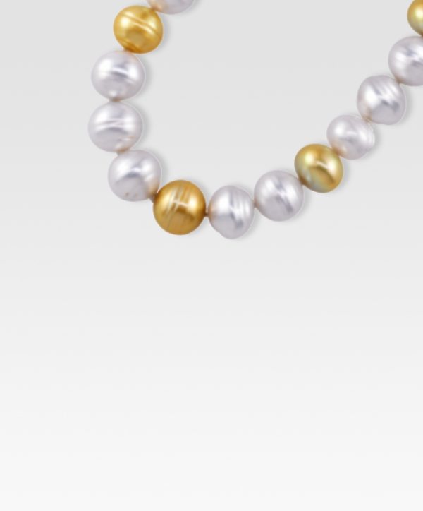パールネックレス（マルチカラー）15.5mmx13.0mm