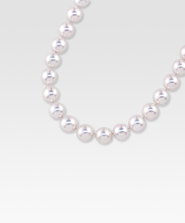 パールネックレス（ナチュラルカラー）9.0mmx8.5mm