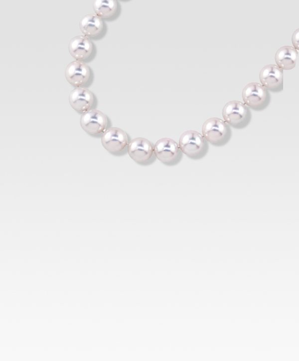 パールネックレス（ナチュラルカラー）9.0mmx8.5mm