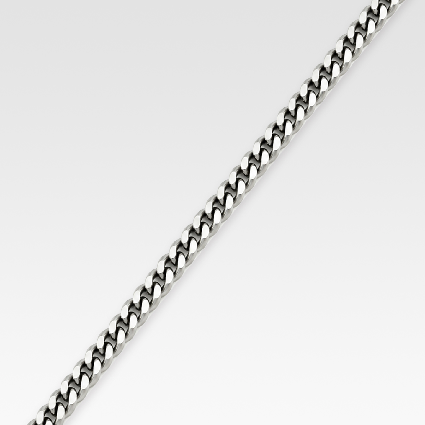 Pt850プラチナ　喜平ネックレス（2面・50㎝・20G） 商品画像1