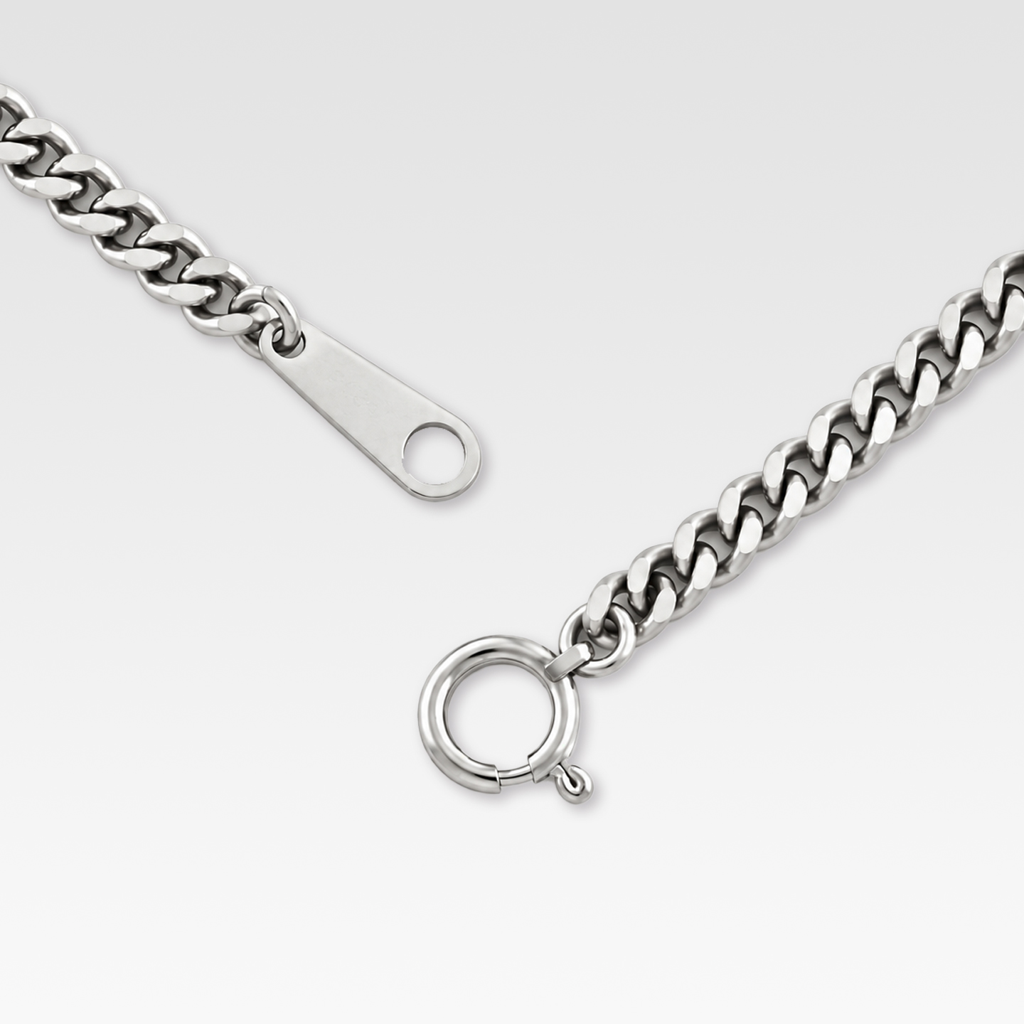 Pt850プラチナ　喜平ネックレス（2面・50㎝・20G） 商品画像2