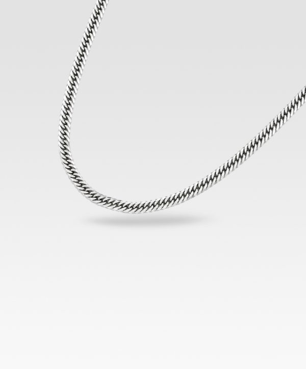 Pt850　喜平ネックレス（6面ダブル・50㎝・10G）