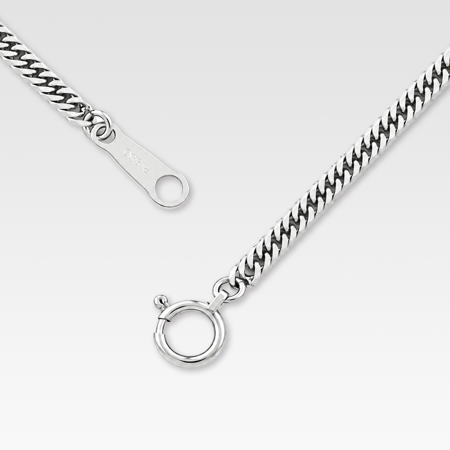 Pt850　喜平ネックレス（6面ダブル・50㎝・10G） 商品画像3