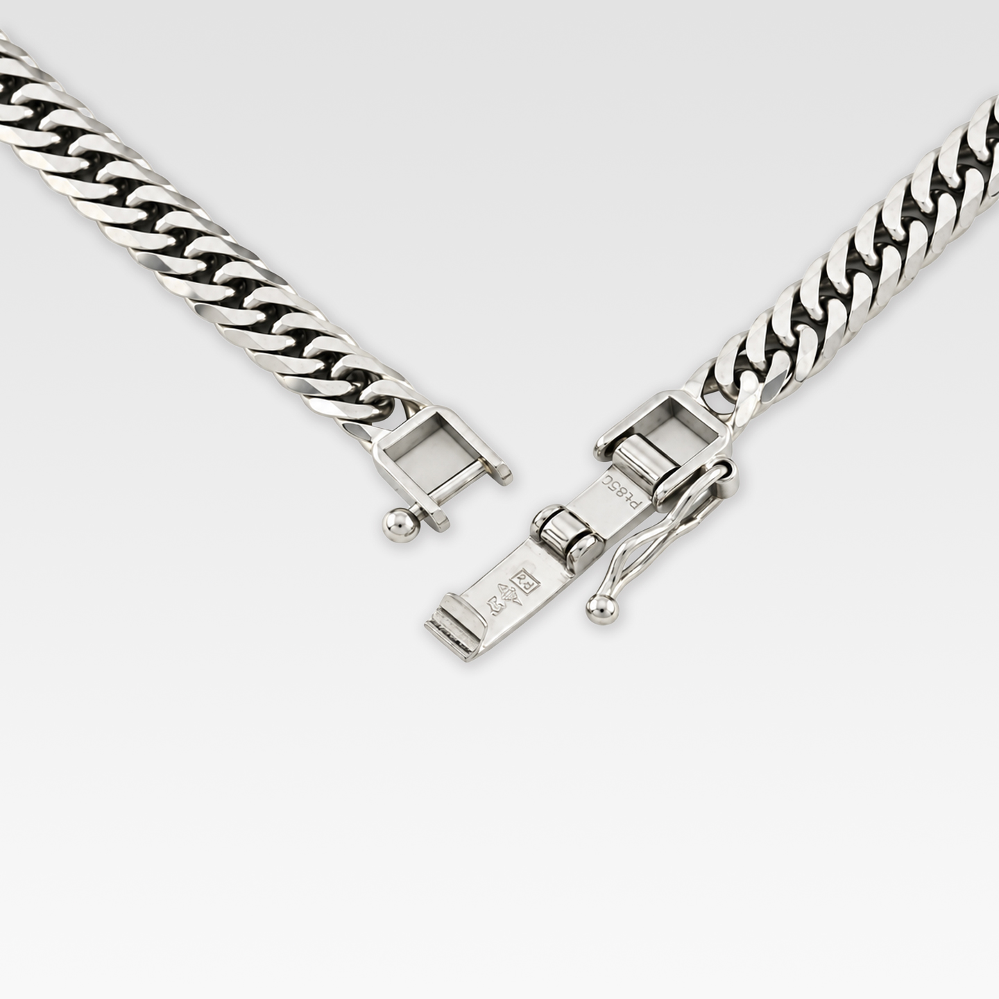 Pt850プラチナ　喜平ネックレス（6面ダブル・50㎝・30G） 商品画像3