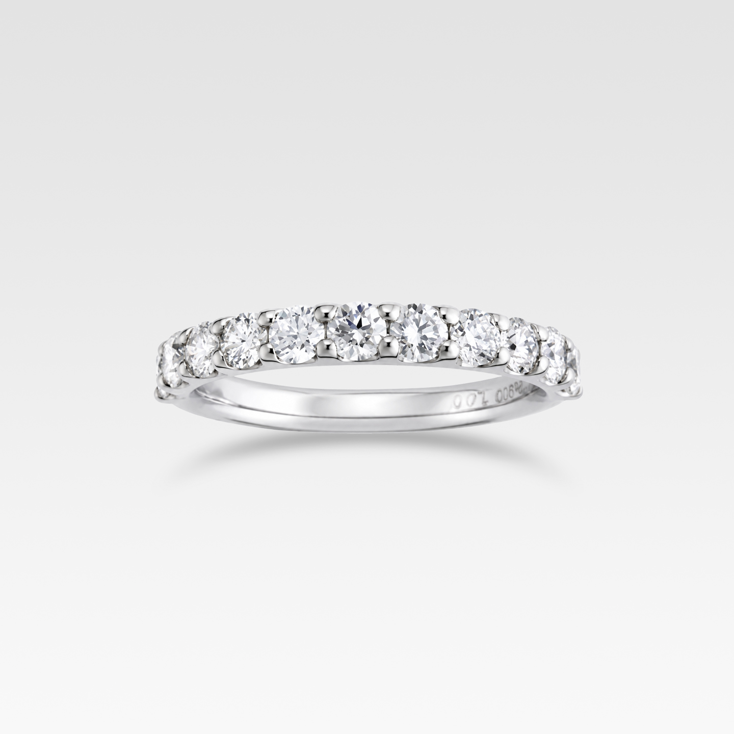 ダイヤモンドリングハーフエタニティ1.00ct（プラチナ） 商品画像1