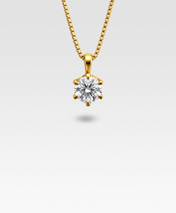 ダイヤモンドペンダント0.308ct（イエローゴールド）