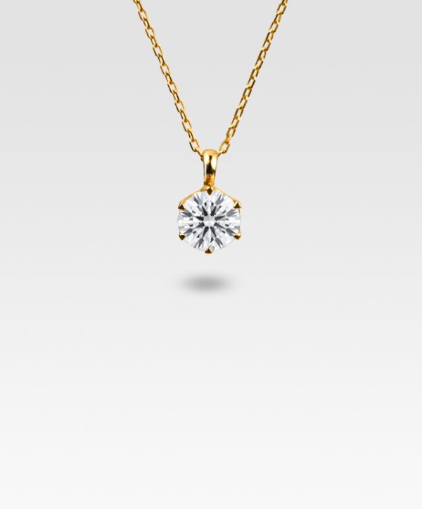 ダイヤモンドペンダント0.414ct（イエローゴールド）