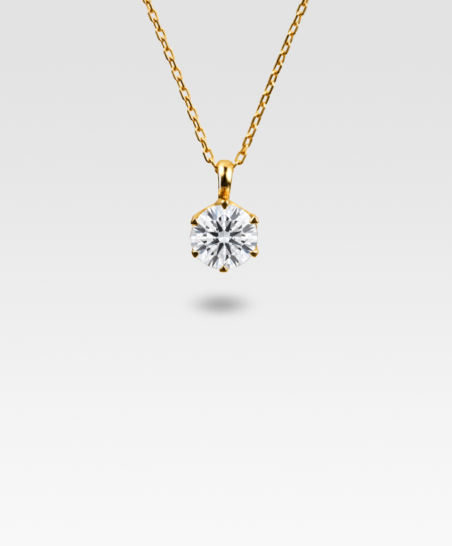 ダイヤモンドペンダント0.414ct（イエローゴールド）