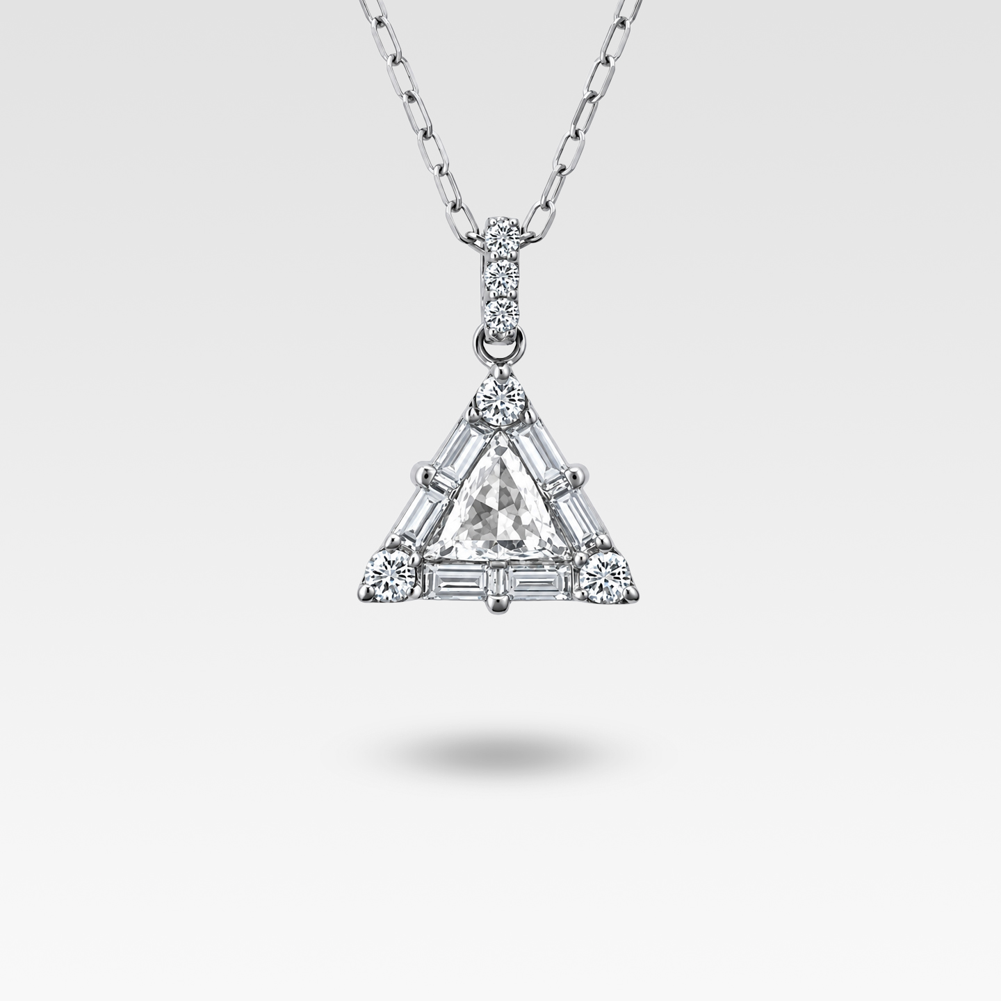 トリリアンカットダイヤモンドペンダント（プラチナ） 商品画像1