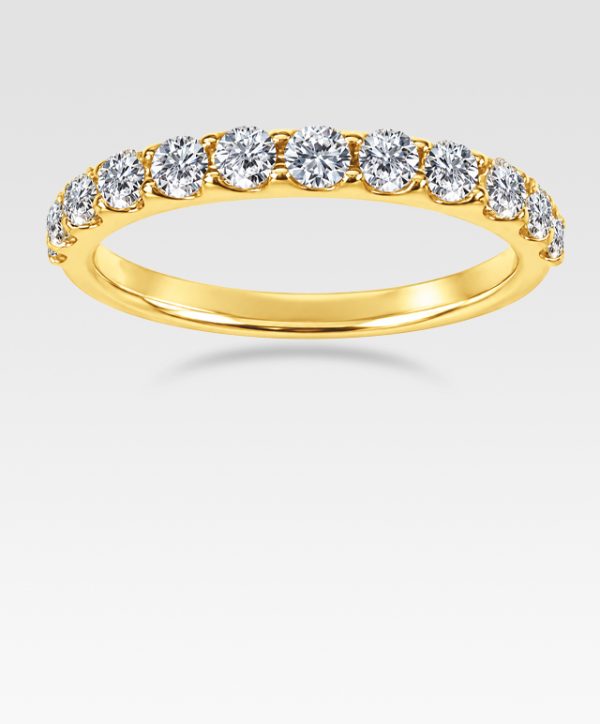 ダイヤモンドリングハーフエタニティ0.50ct（イエローゴールド）