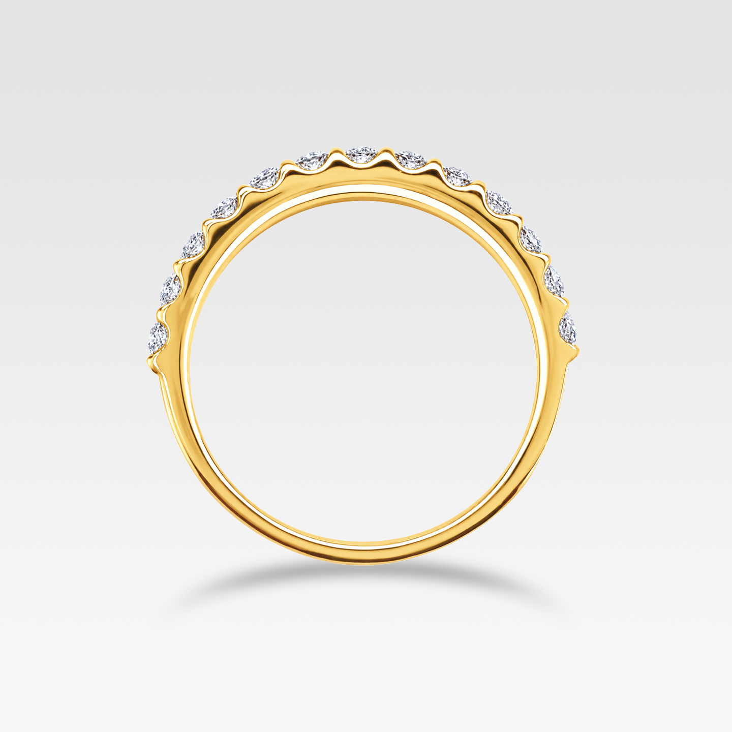 ダイヤモンドリングハーフエタニティ0.50ct（イエローゴールド） 商品画像4