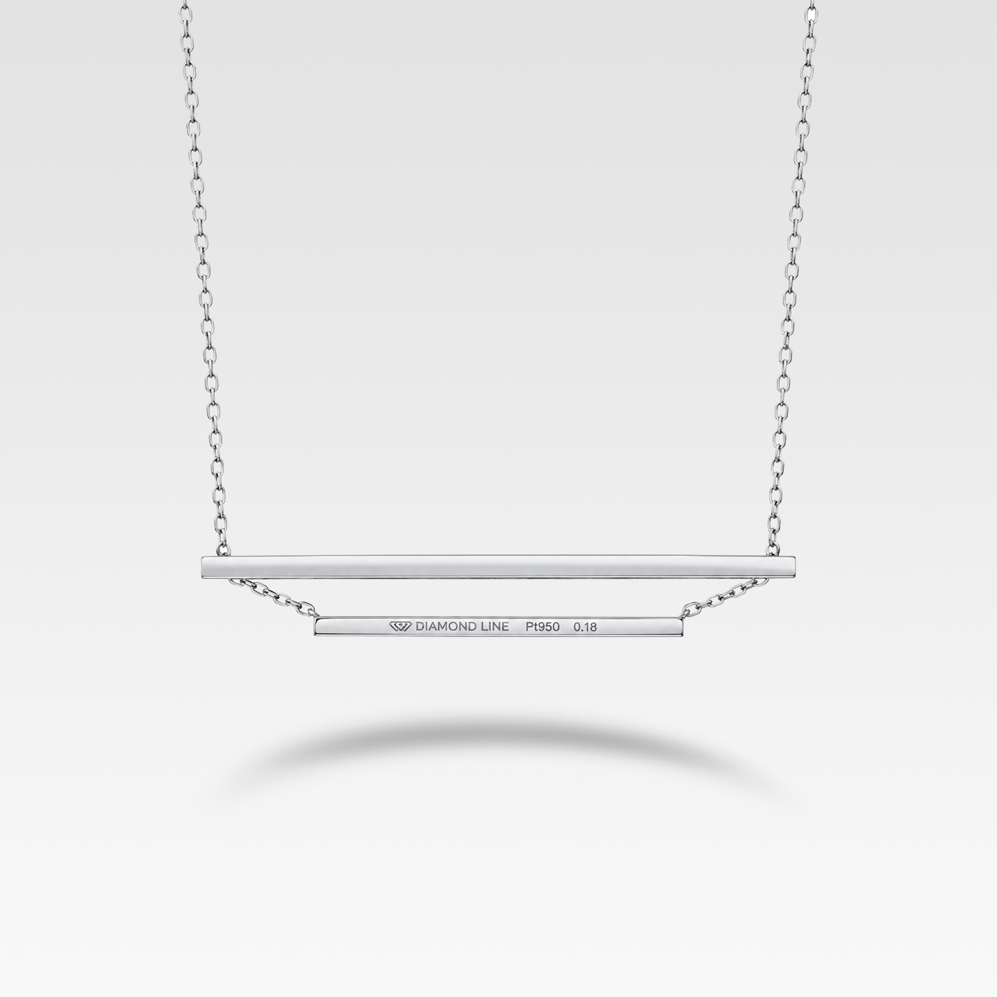 DIAMOND LINE  ダイヤモンドネックレス(プラチナ) 商品画像2