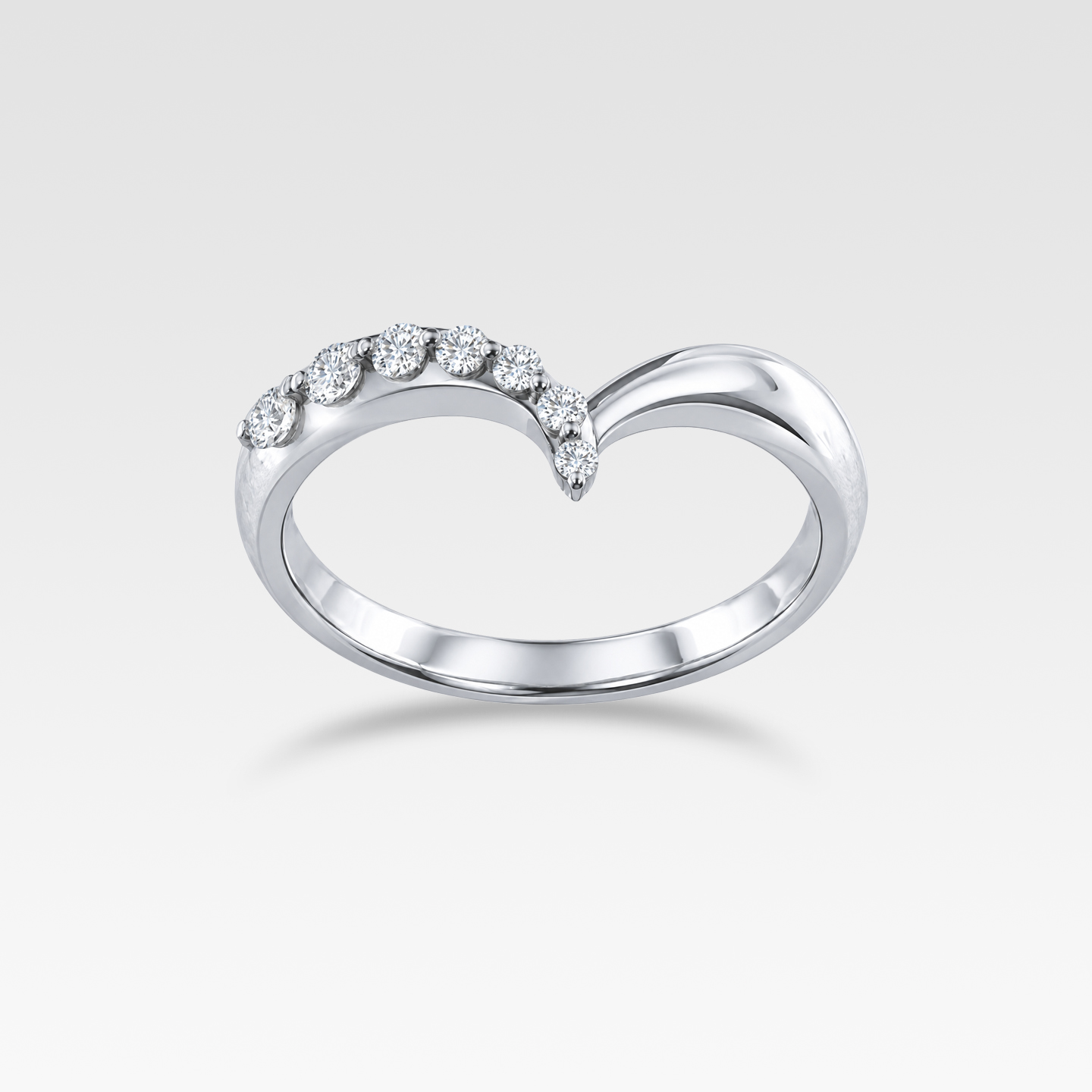 DIAMOND LINE ダイヤリング(プラチナ) 商品画像1