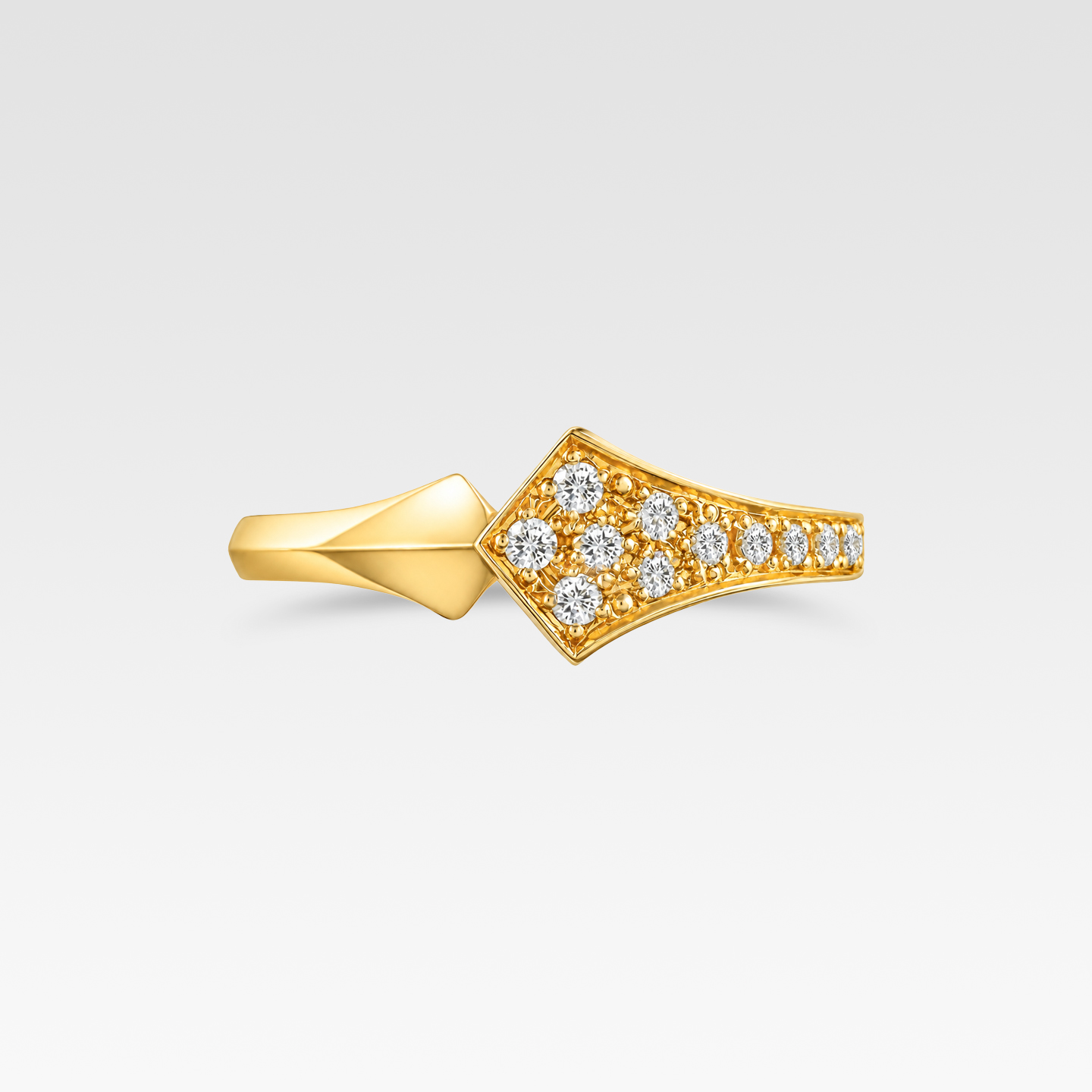 DIAMOND LINE ダイヤリング(イエローゴールド) 商品画像2