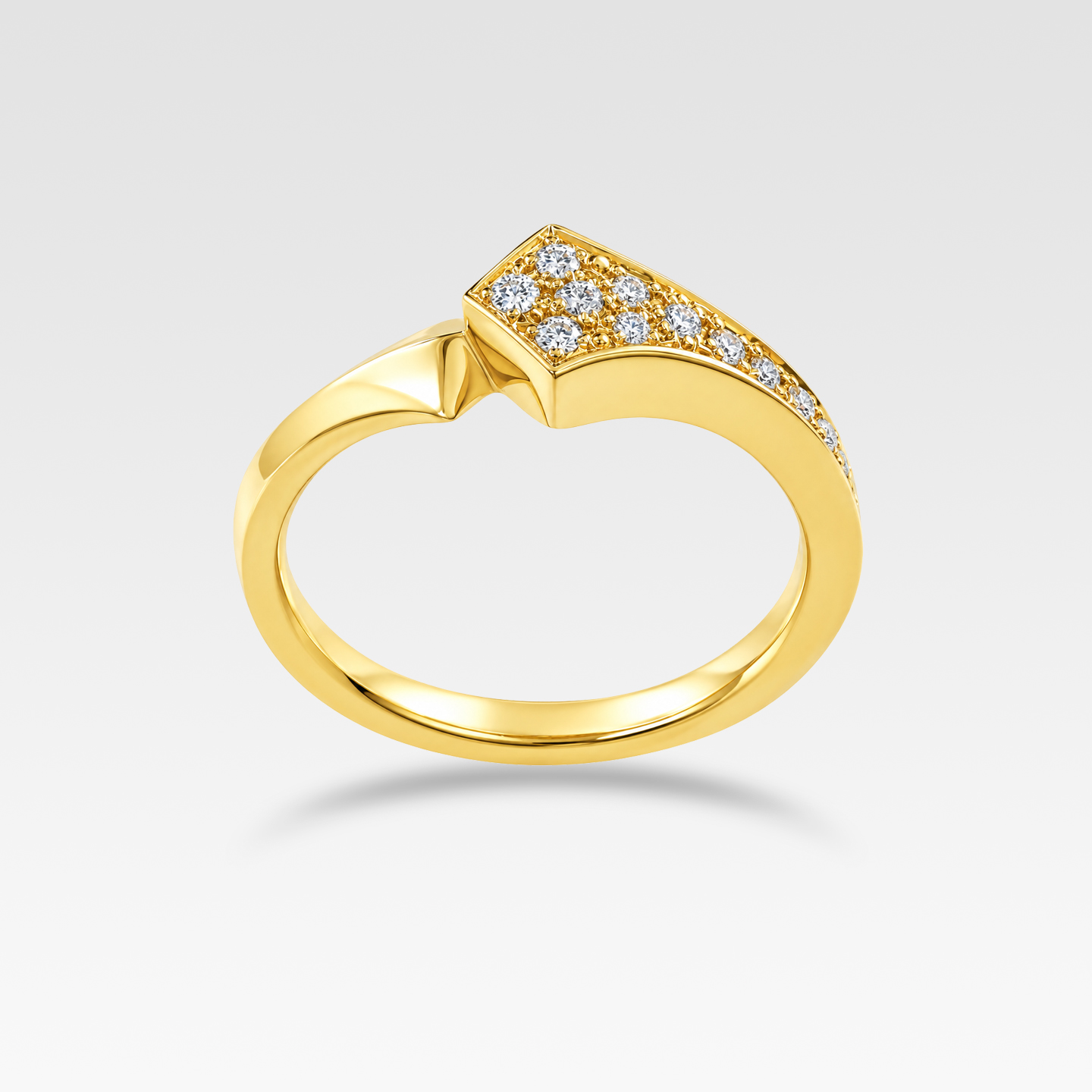 DIAMOND LINE ダイヤリング(イエローゴールド) 商品画像1