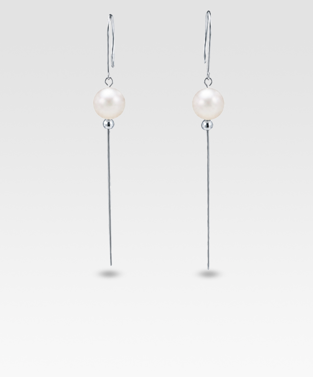 パールピアス(ホワイトゴールド)　