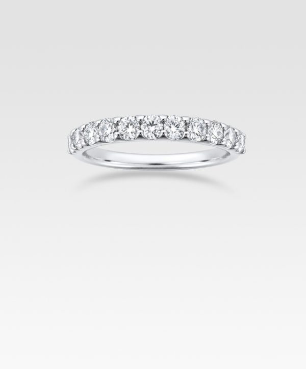 ダイヤモンドリングハーフエタニティ0.70ct（プラチナ）