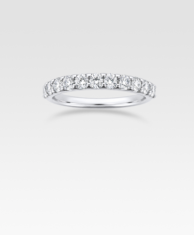 ダイヤモンドリングハーフエタニティ0.70ct（プラチナ）