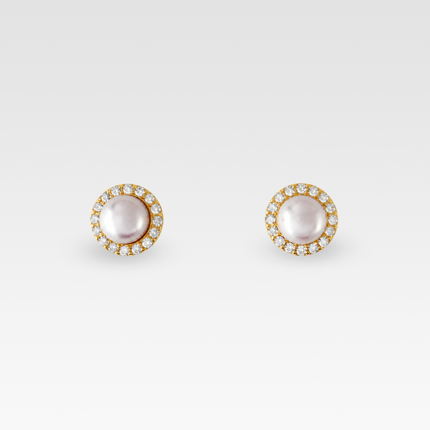 パールピアス(イエローゴールド)　 商品画像1