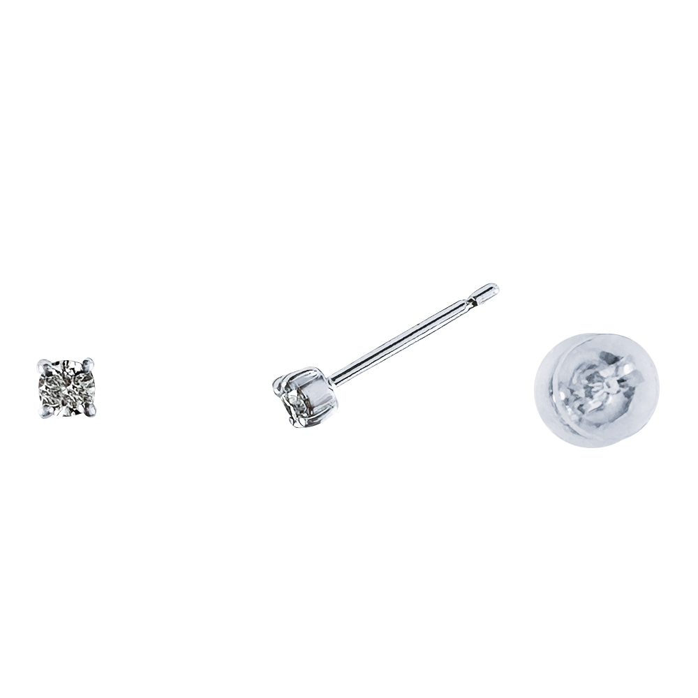 プラチナダイヤモンド ボディピアス（軟骨ピアス）0.196ct E VS1 挟む 