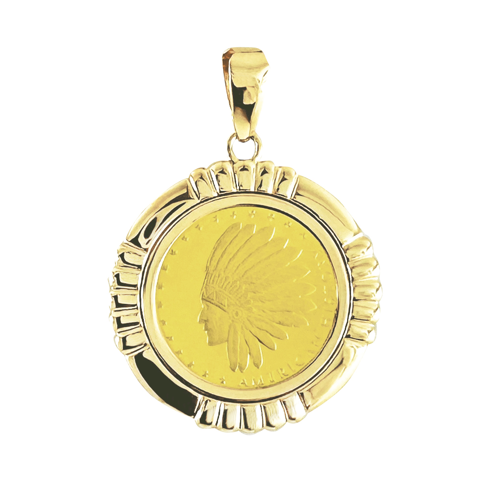 コインペンダントトップ(イエローゴールド) | ジュエリーブランド WAKO【広島和光】