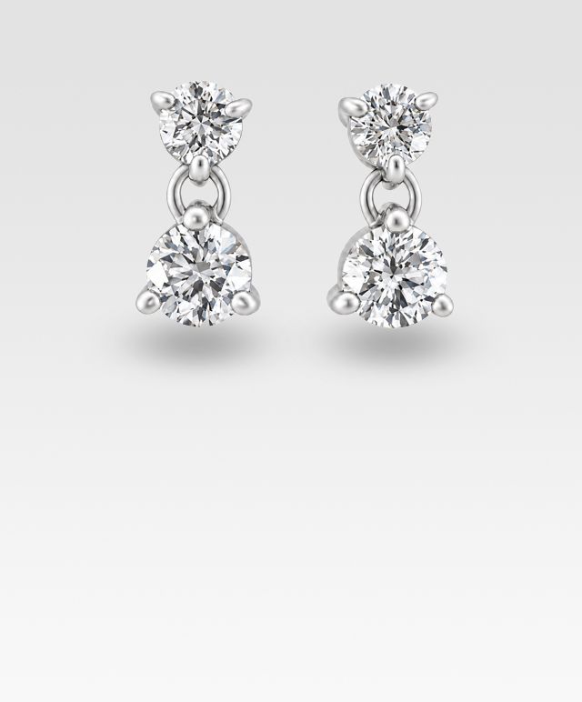 ダイヤモンドピアス(プラチナ)0.50ct