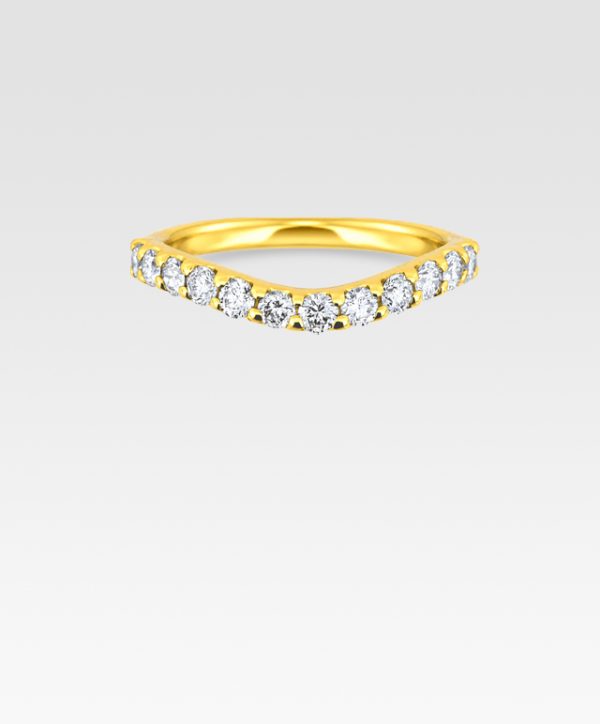 ダイヤモンドハーフエタニティ0.5ct（イエローゴールド）