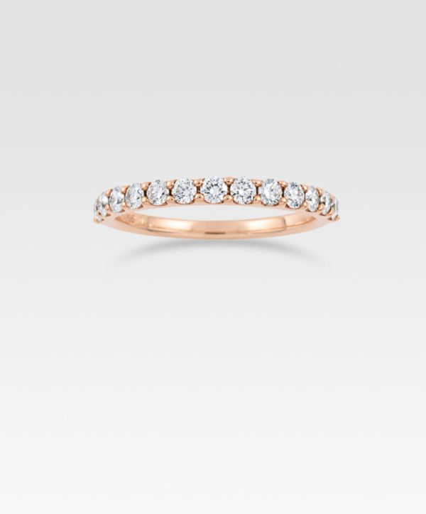 ダイヤモンドリングハーフエタニティ0.50ct（ピンクゴールド）