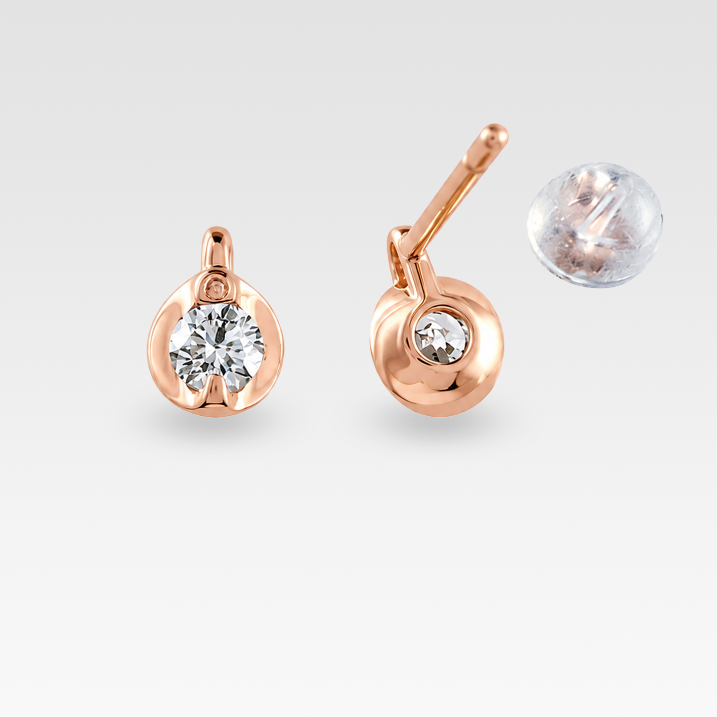ダイアモンドピアス（ピンクゴールド） 商品画像4