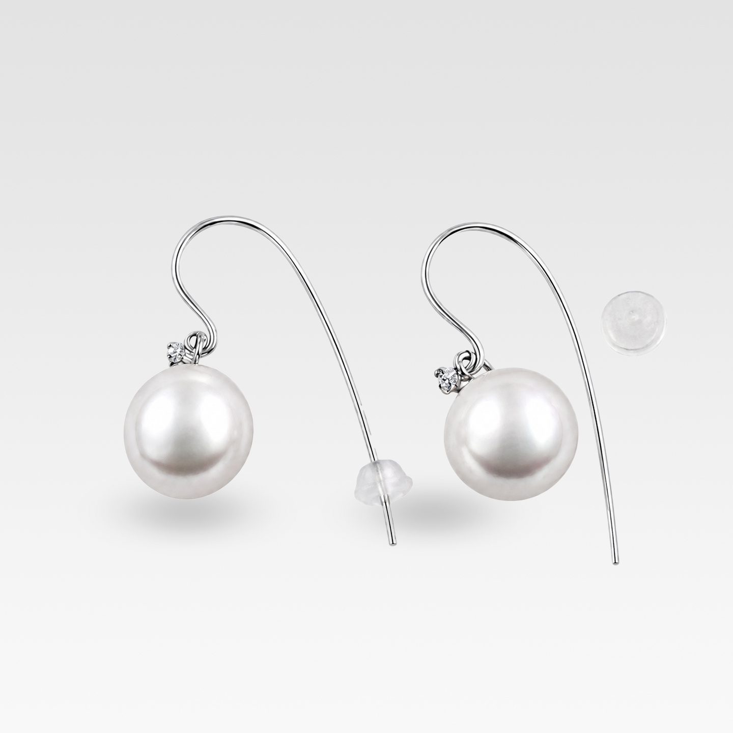 南洋パールピアス（ホワイトゴールド） 商品画像2