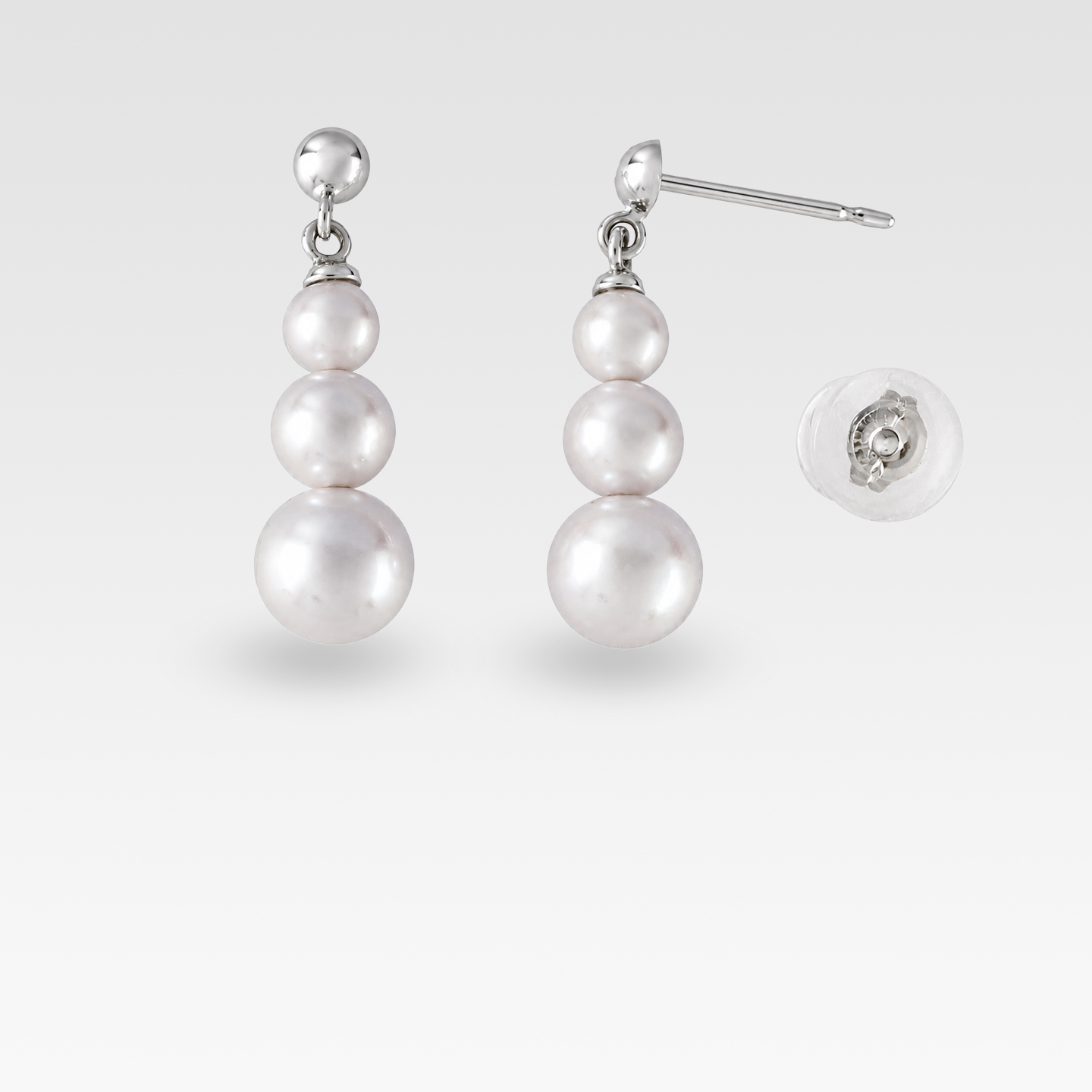 パールピアス(ホワイトゴールド) 商品画像2