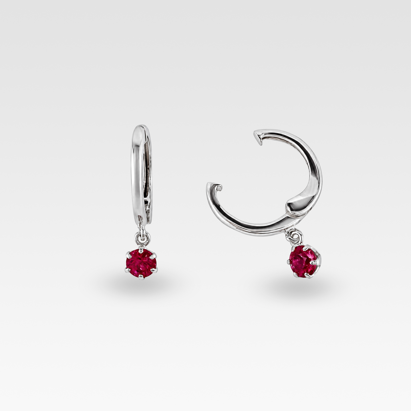 ルビーピアリング(プラチナ/ホワイトゴールド) 商品画像3