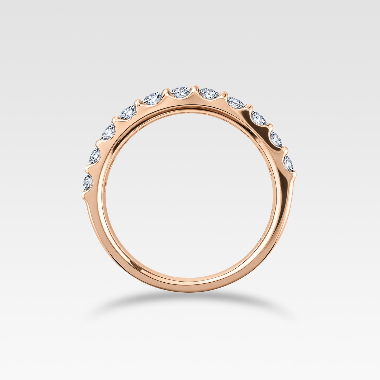 ダイヤモンドリングハーフエタニティ0.70ct（ピンクゴールド） 商品画像3