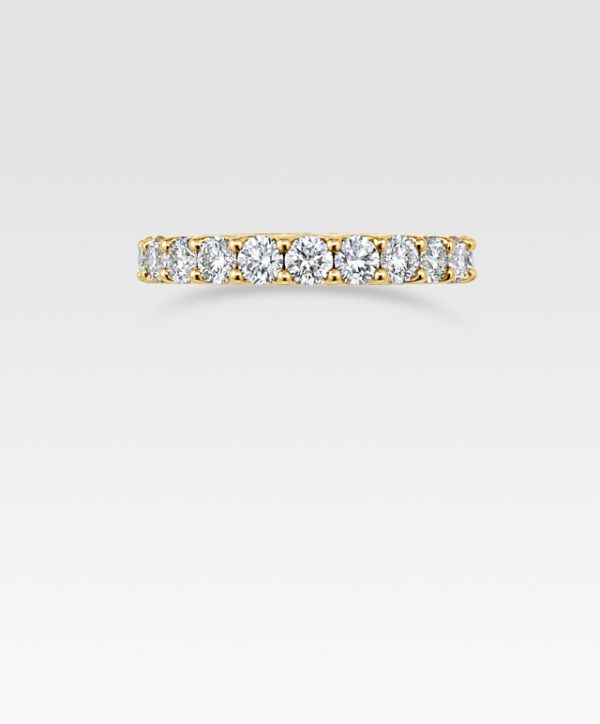ダイヤモンドリングハーフエタニティ1.00ct（イエローゴールド）