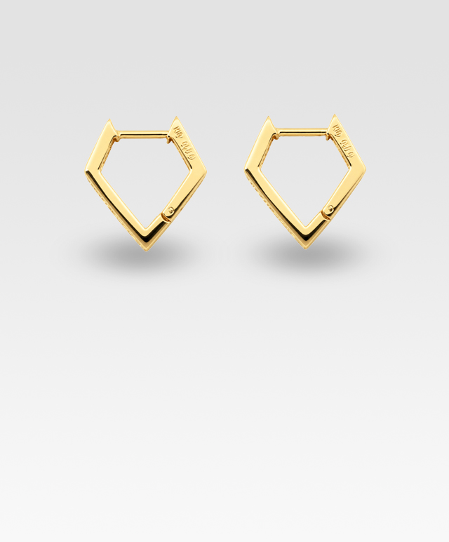 ダイヤモンドピアス(イエローゴールド)