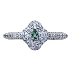 アレキサンドライトダイヤリング(プラチナ)