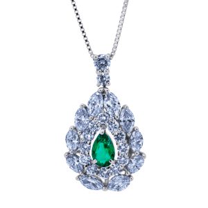 エメラルドペンダント(プラチナ)