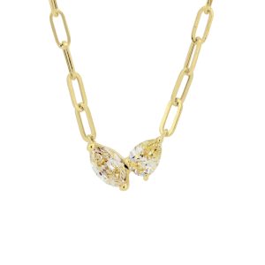 ダイヤモンドネックレス(イエローゴールド)