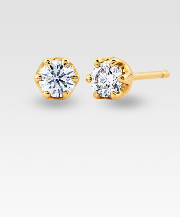 ダイヤモンドピアス0.10ct(イエローゴールド)