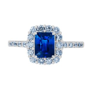 サファイアリング(プラチナ)