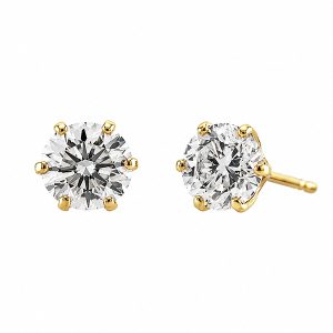 ダイヤモンドピアス1.04ct (イエローゴールド)