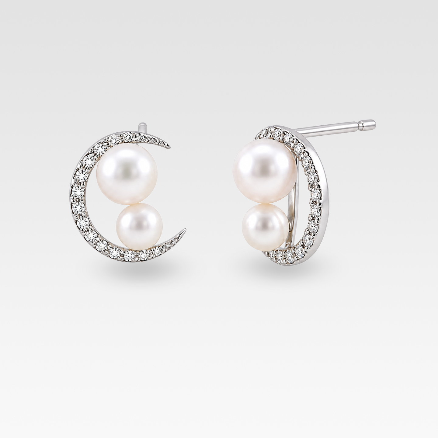 パールピアス(プラチナ) 商品画像1