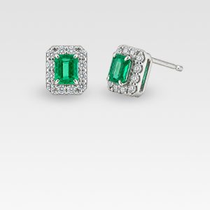 エメラルドピアス(プラチナ)